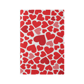 Обложка для паспорта матовая кожа с принтом Сердечки в Петрозаводске, натуральная матовая кожа | размер 19,3 х 13,7 см; прозрачные пластиковые крепления | Тематика изображения на принте: девушка | любовь | сердечко | сердце