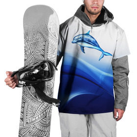 Накидка на куртку 3D с принтом Дельфин в Петрозаводске, 100% полиэстер |  | Тематика изображения на принте: дельфин | море | рыбка