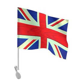 Флаг для автомобиля с принтом Англия в Петрозаводске, 100% полиэстер | Размер: 30*21 см | англия | модные | популярные | прикольные | стена | флаг