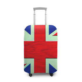Чехол для чемодана 3D с принтом Англия в Петрозаводске, 86% полиэфир, 14% спандекс | двустороннее нанесение принта, прорези для ручек и колес | англия | модные | популярные | прикольные | стена | флаг