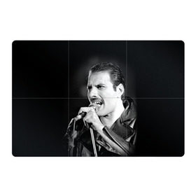 Магнитный плакат 3Х2 с принтом Фредди Меркьюри в Петрозаводске, Полимерный материал с магнитным слоем | 6 деталей размером 9*9 см | freddie mercury | queen. | автор песен | британский | вокалист | певец | рок группа | фредди меркьюри