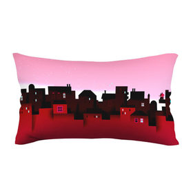 Подушка 3D антистресс с принтом Urban pink в Петрозаводске, наволочка — 100% полиэстер, наполнитель — вспененный полистирол | состоит из подушки и наволочки на молнии | город | розовый