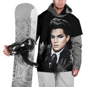 Накидка на куртку 3D с принтом Адам Ламберт в Петрозаводске, 100% полиэстер |  | adam lambert | адам ламберт | актёр | американский | певец | поэт песенник