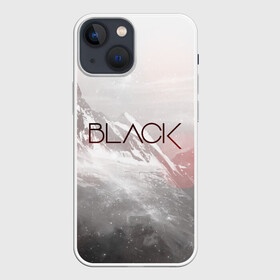 Чехол для iPhone 13 mini с принтом BLACK в Петрозаводске,  |  | минимум деталей   это тренд современной молодежной моды. | минимум слов