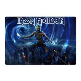 Магнитный плакат 3Х2 с принтом Iron Maiden в Петрозаводске, Полимерный материал с магнитным слоем | 6 деталей размером 9*9 см | iron maiden | rock | рок | череп