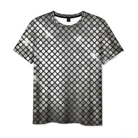 Мужская футболка 3D с принтом Silver style в Петрозаводске, 100% полиэфир | прямой крой, круглый вырез горловины, длина до линии бедер | club | клуб | серебро | стиль