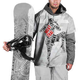 Накидка на куртку 3D с принтом Muay thai 5 в Петрозаводске, 100% полиэстер |  | Тематика изображения на принте: muay thai