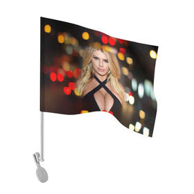 Флаг для автомобиля с принтом Шарлотта МакКинни в Петрозаводске, 100% полиэстер | Размер: 30*21 см | charlotte mckinney | американская | модель | шарлотта маккинни