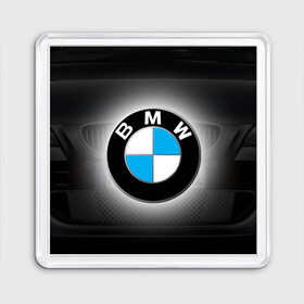 Магнит 55*55 с принтом BMW в Петрозаводске, Пластик | Размер: 65*65 мм; Размер печати: 55*55 мм | bmw | бмв | лого | логотип