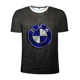 Мужская футболка 3D спортивная с принтом bmw в Петрозаводске, 100% полиэстер с улучшенными характеристиками | приталенный силуэт, круглая горловина, широкие плечи, сужается к линии бедра | bmw | бмв | лого | логотип