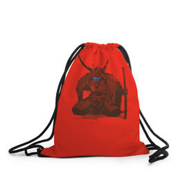 Рюкзак-мешок 3D с принтом Ронин в Петрозаводске, 100% полиэстер | плотность ткани — 200 г/м2, размер — 35 х 45 см; лямки — толстые шнурки, застежка на шнуровке, без карманов и подкладки | ронин | самурай | япония