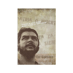 Обложка для паспорта матовая кожа с принтом Че Гевара в Петрозаводске, натуральная матовая кожа | размер 19,3 х 13,7 см; прозрачные пластиковые крепления | о.м.с.к. | че | че гевара