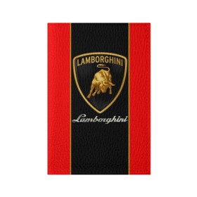 Обложка для паспорта матовая кожа с принтом Lamborghini в Петрозаводске, натуральная матовая кожа | размер 19,3 х 13,7 см; прозрачные пластиковые крепления | Тематика изображения на принте: lamborghini | авто | автомобиль | ламборгини