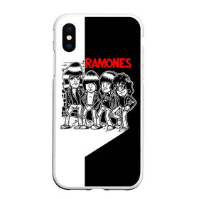 Чехол для iPhone XS Max матовый с принтом Ramones 1 в Петрозаводске, Силикон | Область печати: задняя сторона чехла, без боковых панелей | joey ramone | punk | джоуи рамон | панк | рамонез | рамонес