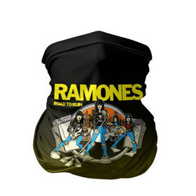 Бандана-труба 3D с принтом Ramones 6 в Петрозаводске, 100% полиэстер, ткань с особыми свойствами — Activecool | плотность 150‒180 г/м2; хорошо тянется, но сохраняет форму | 