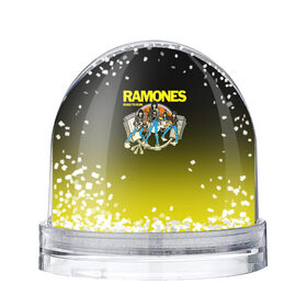 Водяной шар с принтом Ramones 6 в Петрозаводске, Пластик | Изображение внутри шара печатается на глянцевой фотобумаге с двух сторон | 
