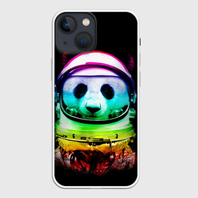 Чехол для iPhone 13 mini с принтом Панда космонавт в Петрозаводске,  |  | астронавт | звезды | космонавт | космос | панда | радуга