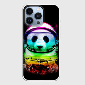 Чехол для iPhone 13 Pro с принтом Панда космонавт в Петрозаводске,  |  | астронавт | звезды | космонавт | космос | панда | радуга