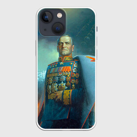 Чехол для iPhone 13 mini с принтом Жуков в Петрозаводске,  |  | 9 мая | великая отечественная | великая отечественная война | вов | день победы | жуков | маршал | победа