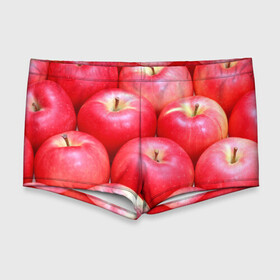Мужские купальные плавки 3D с принтом Яблоки в Петрозаводске, Полиэстер 85%, Спандекс 15% |  | Тематика изображения на принте: красные | плоды | уражай | фрукты | яблоки
