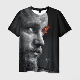 Мужская футболка 3D с принтом Викинги в Петрозаводске, 100% полиэфир | прямой крой, круглый вырез горловины, длина до линии бедер | vikings | викинги