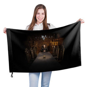 Флаг 3D с принтом Vikings Рагнар Лодброк в Петрозаводске, 100% полиэстер | плотность ткани — 95 г/м2, размер — 67 х 109 см. Принт наносится с одной стороны | vikings | викинги | рагнар лодброк
