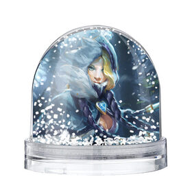 Снежный шар с принтом Crystal Maiden в Петрозаводске, Пластик | Изображение внутри шара печатается на глянцевой фотобумаге с двух сторон | crystal | dota | dota 2 | maiden | дота | дотан | кристал | кристалка | мейден | раки