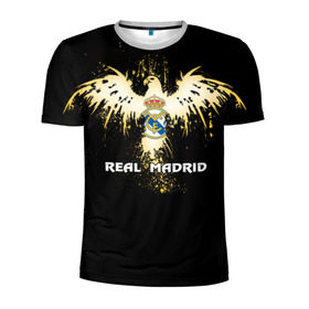 Мужская футболка 3D спортивная с принтом Real Madrid в Петрозаводске, 100% полиэстер с улучшенными характеристиками | приталенный силуэт, круглая горловина, широкие плечи, сужается к линии бедра | real madrid | реал мадрид