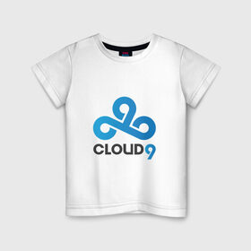 Детская футболка хлопок с принтом Cloud9 в Петрозаводске, 100% хлопок | круглый вырез горловины, полуприлегающий силуэт, длина до линии бедер | Тематика изображения на принте: cld9