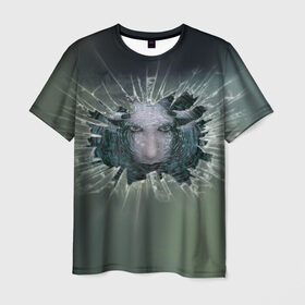 Мужская футболка 3D с принтом Мэрилин Мэнсон в Петрозаводске, 100% полиэфир | прямой крой, круглый вырез горловины, длина до линии бедер | marilyn manson мэрилин мэнсон | музыка | рок | шок рокер