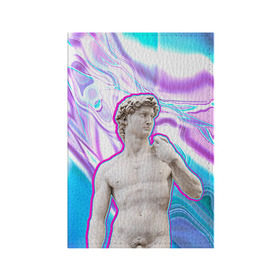 Обложка для паспорта матовая кожа с принтом Статуя Давида в Петрозаводске, натуральная матовая кожа | размер 19,3 х 13,7 см; прозрачные пластиковые крепления | hipster | swag | давид | искусство | свег | свэг | статуя давида | хипстер | хисптеры