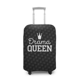 Чехол для чемодана 3D с принтом Drama queen в Петрозаводске, 86% полиэфир, 14% спандекс | двустороннее нанесение принта, прорези для ручек и колес | drama | drama queen | hipster | queen | swag | свег | свэг | хипстер | хисптеры