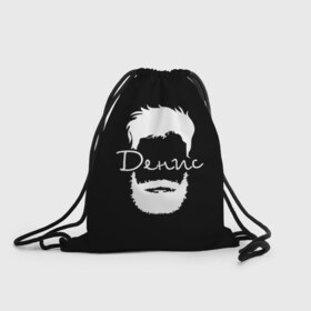Рюкзак-мешок 3D с принтом Денис борода в Петрозаводске, 100% полиэстер | плотность ткани — 200 г/м2, размер — 35 х 45 см; лямки — толстые шнурки, застежка на шнуровке, без карманов и подкладки | 