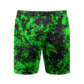 Мужские шорты 3D спортивные с принтом Green color в Петрозаводске,  |  | гранж | зеленый | краска | новые | текстуры | цветные