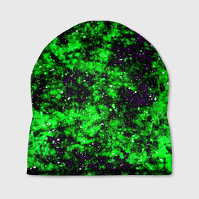 Шапка 3D с принтом Green color в Петрозаводске, 100% полиэстер | универсальный размер, печать по всей поверхности изделия | гранж | зеленый | краска | новые | текстуры | цветные
