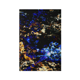 Обложка для паспорта матовая кожа с принтом Вода и огонь в Петрозаводске, натуральная матовая кожа | размер 19,3 х 13,7 см; прозрачные пластиковые крепления | Тематика изображения на принте: текстуры