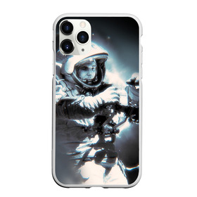 Чехол для iPhone 11 Pro матовый с принтом Гагарин 5 в Петрозаводске, Силикон |  | 12 апреля | гагарин | день космонавтики | космонавт | космонавтика | космос | юра | юрий