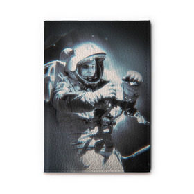 Обложка для автодокументов с принтом Гагарин 5 в Петрозаводске, натуральная кожа |  размер 19,9*13 см; внутри 4 больших “конверта” для документов и один маленький отдел — туда идеально встанут права | Тематика изображения на принте: 12 апреля | гагарин | день космонавтики | космонавт | космонавтика | космос | юра | юрий