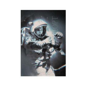 Обложка для паспорта матовая кожа с принтом Гагарин 5 в Петрозаводске, натуральная матовая кожа | размер 19,3 х 13,7 см; прозрачные пластиковые крепления | 12 апреля | гагарин | день космонавтики | космонавт | космонавтика | космос | юра | юрий