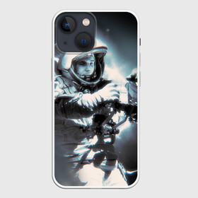 Чехол для iPhone 13 mini с принтом Гагарин 5 в Петрозаводске,  |  | 12 апреля | гагарин | день космонавтики | космонавт | космонавтика | космос | юра | юрий
