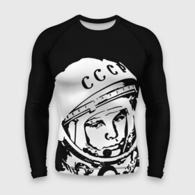Мужской рашгард 3D с принтом Гагарин 9 в Петрозаводске,  |  | 12 апреля | гагарин | день космонавтики | космонавт | космонавтика | космос | юра | юрий