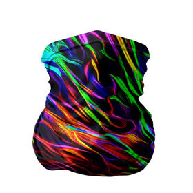 Бандана-труба 3D с принтом Разноцветные разводы в Петрозаводске, 100% полиэстер, ткань с особыми свойствами — Activecool | плотность 150‒180 г/м2; хорошо тянется, но сохраняет форму | гранж | краска | разводы | цветные