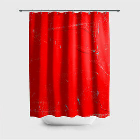 Штора 3D для ванной с принтом Красная краска в Петрозаводске, 100% полиэстер | плотность материала — 100 г/м2. Стандартный размер — 146 см х 180 см. По верхнему краю — пластиковые люверсы для креплений. В комплекте 10 пластиковых колец | 