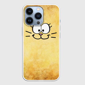 Чехол для iPhone 13 Pro с принтом Милашечка в Петрозаводске,  |  | веселье | киска | кошечка | кошка | милашечка | мордочка | позитив | прикол | рожица | смайл | смех | улыбка | умора | хорошее настроение | юмор