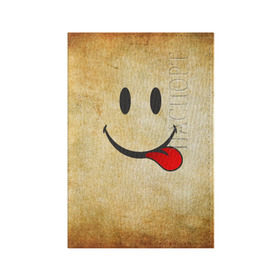 Обложка для паспорта матовая кожа с принтом Мы на позитиве (R) в Петрозаводске, натуральная матовая кожа | размер 19,3 х 13,7 см; прозрачные пластиковые крепления | Тематика изображения на принте: парная | позитив | рожица | смайл | улыбка | язык