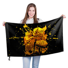 Флаг 3D с принтом Dark Souls 15 в Петрозаводске, 100% полиэстер | плотность ткани — 95 г/м2, размер — 67 х 109 см. Принт наносится с одной стороны | dark souls