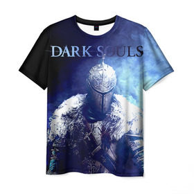 Мужская футболка 3D с принтом Dark Souls 17 в Петрозаводске, 100% полиэфир | прямой крой, круглый вырез горловины, длина до линии бедер | dark souls