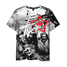 Мужская футболка 3D с принтом 9 мая 7 в Петрозаводске, 100% полиэфир | прямой крой, круглый вырез горловины, длина до линии бедер | великая отечественная | ветераны | война | день победы | память | победа | россия | ссср