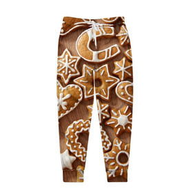 Мужские брюки 3D с принтом печенье в Петрозаводске, 100% полиэстер | манжеты по низу, эластичный пояс регулируется шнурком, по бокам два кармана без застежек, внутренняя часть кармана из мелкой сетки | christmas | cookies | decoration | merry | xmas | выпечка | глазурь | новый год | рождество | сладко