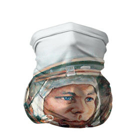 Бандана-труба 3D с принтом Гагарин в Петрозаводске, 100% полиэстер, ткань с особыми свойствами — Activecool | плотность 150‒180 г/м2; хорошо тянется, но сохраняет форму | space | гагарин | космос | россия
